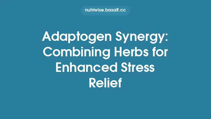 Adaptogen Synergy: Combining Herbs for Enhanced Stress Relief Thumbnail