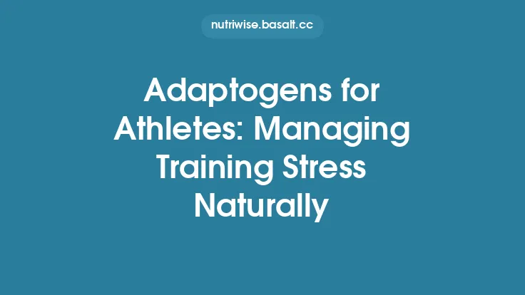Adaptogens for Athletes: Managing Training Stress Naturally Thumbnail