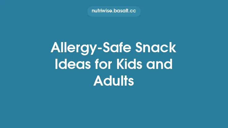 Allergy‑Safe Snack Ideas for Kids and Adults Thumbnail