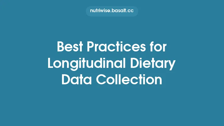 Best Practices for Longitudinal Dietary Data Collection Thumbnail