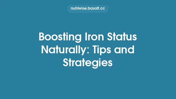 Boosting Iron Status Naturally: Tips and Strategies Thumbnail