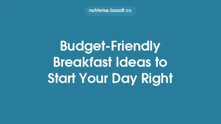 Budget‑Friendly Breakfast Ideas to Start Your Day Right Thumbnail