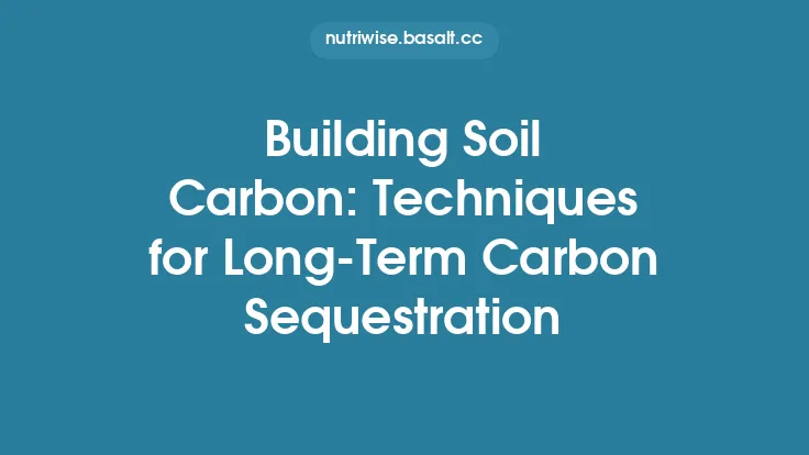 Building Soil Carbon: Techniques for Long‑Term Carbon Sequestration Thumbnail