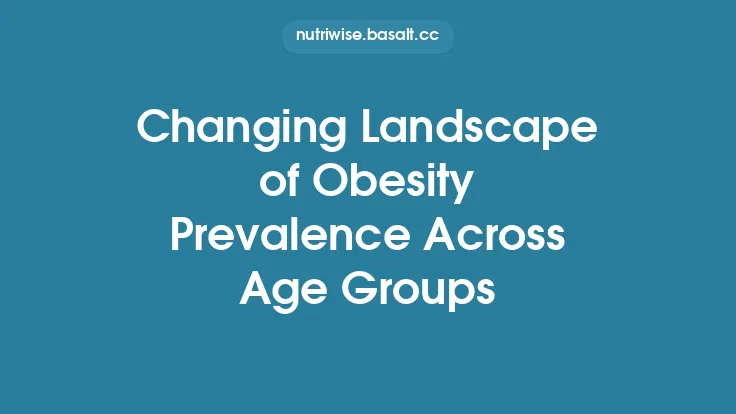 Changing Landscape of Obesity Prevalence Across Age Groups Thumbnail