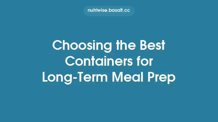 Choosing the Best Containers for Long‑Term Meal Prep Thumbnail