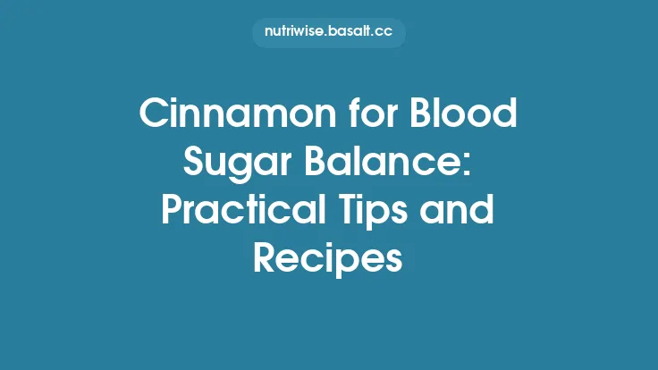 Cinnamon for Blood Sugar Balance: Practical Tips and Recipes Thumbnail