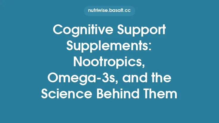 Cognitive Support Supplements: Nootropics, Omega‑3s, and the Science Behind Them Thumbnail