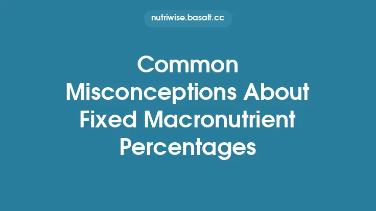 Common Misconceptions About Fixed Macronutrient Percentages Thumbnail