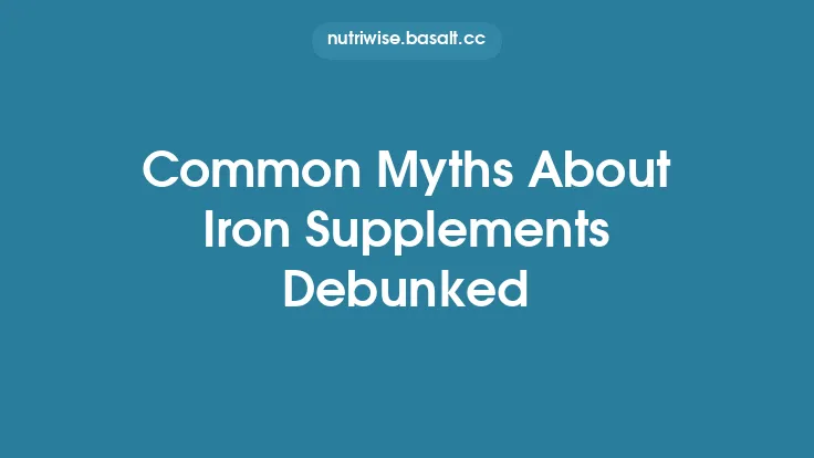 Common Myths About Iron Supplements Debunked Thumbnail