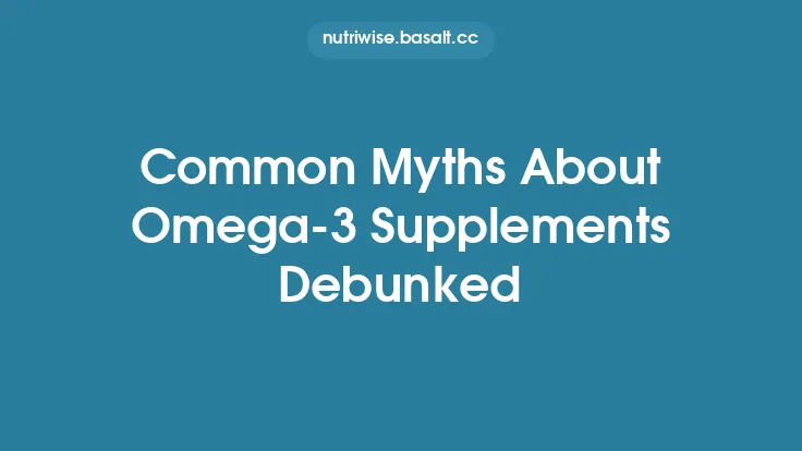 Common Myths About Omega‑3 Supplements Debunked Thumbnail