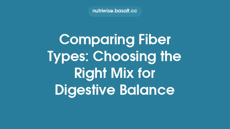 Comparing Fiber Types: Choosing the Right Mix for Digestive Balance Thumbnail