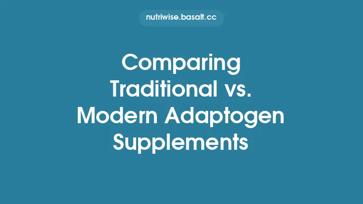 Comparing Traditional vs. Modern Adaptogen Supplements Thumbnail