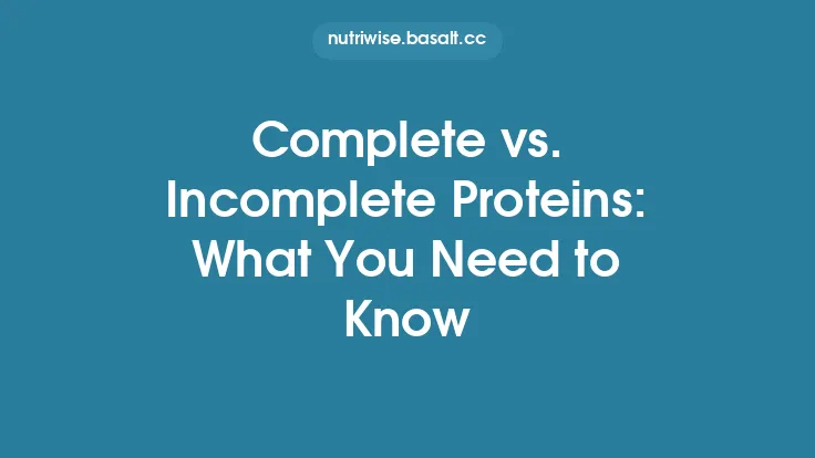 Complete vs. Incomplete Proteins: What You Need to Know Thumbnail