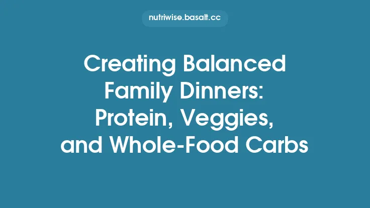 Creating Balanced Family Dinners: Protein, Veggies, and Whole‑Food Carbs Thumbnail