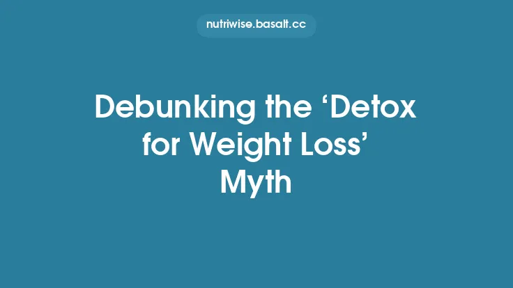 Debunking the ‘Detox for Weight Loss’ Myth Thumbnail
