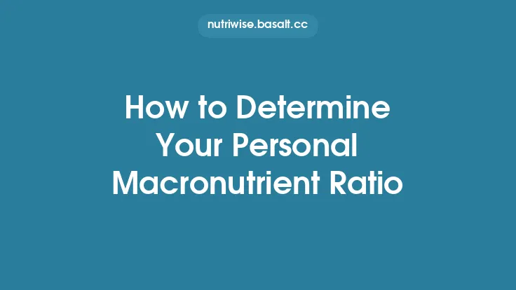 How to Determine Your Personal Macronutrient Ratio Thumbnail