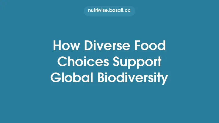 How Diverse Food Choices Support Global Biodiversity Thumbnail