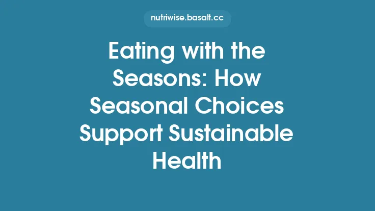 Eating with the Seasons: How Seasonal Choices Support Sustainable Health Thumbnail
