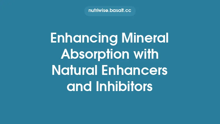 Enhancing Mineral Absorption with Natural Enhancers and Inhibitors Thumbnail
