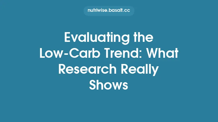 Evaluating the Low‑Carb Trend: What Research Really Shows Thumbnail