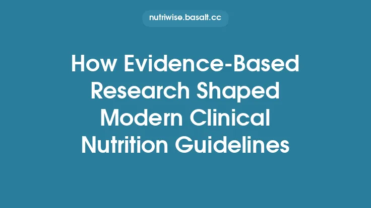 How Evidence-Based Research Shaped Modern Clinical Nutrition Guidelines Thumbnail