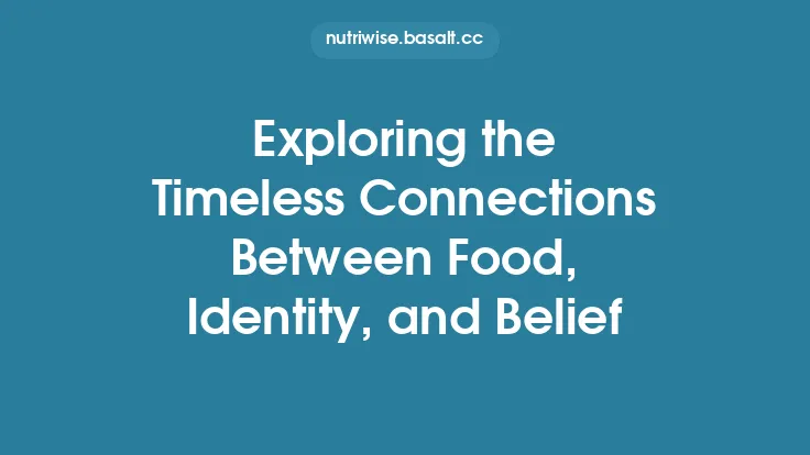Exploring the Timeless Connections Between Food, Identity, and Belief Thumbnail