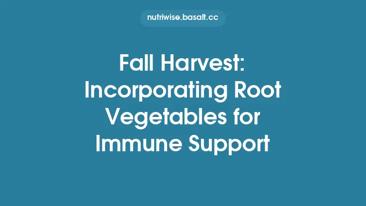 Fall Harvest: Incorporating Root Vegetables for Immune Support Thumbnail