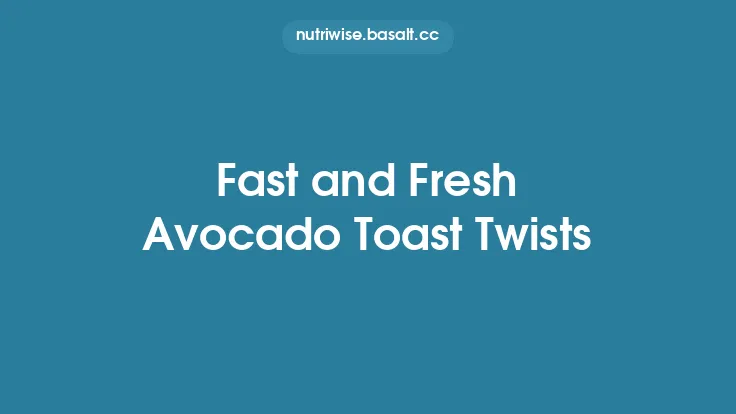 Fast and Fresh Avocado Toast Twists Thumbnail