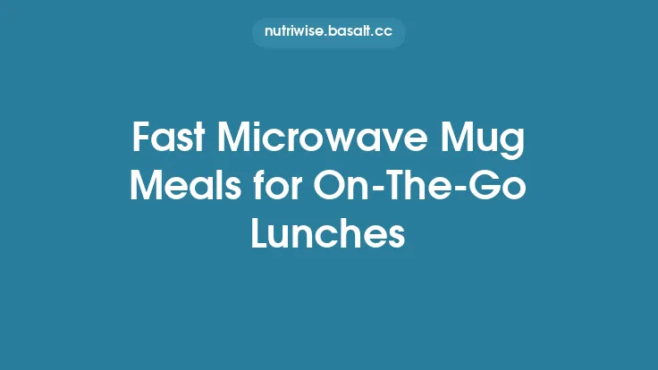 Fast Microwave Mug Meals for On‑The‑Go Lunches Thumbnail