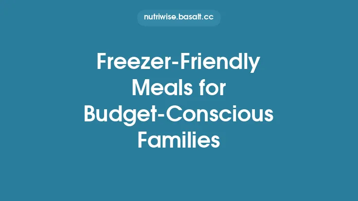 Freezer-Friendly Meals for Budget‑Conscious Families Thumbnail