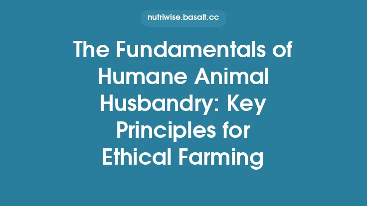 The Fundamentals of Humane Animal Husbandry: Key Principles for Ethical Farming Thumbnail