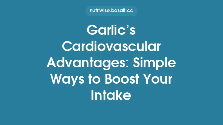 Garlic’s Cardiovascular Advantages: Simple Ways to Boost Your Intake Thumbnail