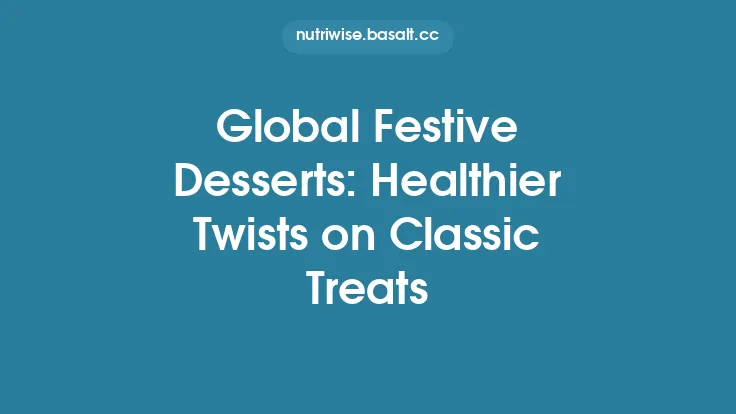 Global Festive Desserts: Healthier Twists on Classic Treats Thumbnail