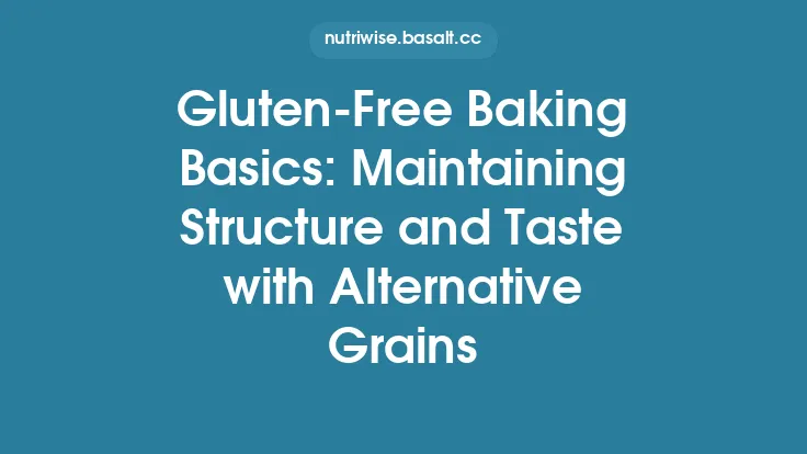 Gluten-Free Baking Basics: Maintaining Structure and Taste with Alternative Grains Thumbnail