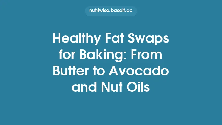 Healthy Fat Swaps for Baking: From Butter to Avocado and Nut Oils Thumbnail
