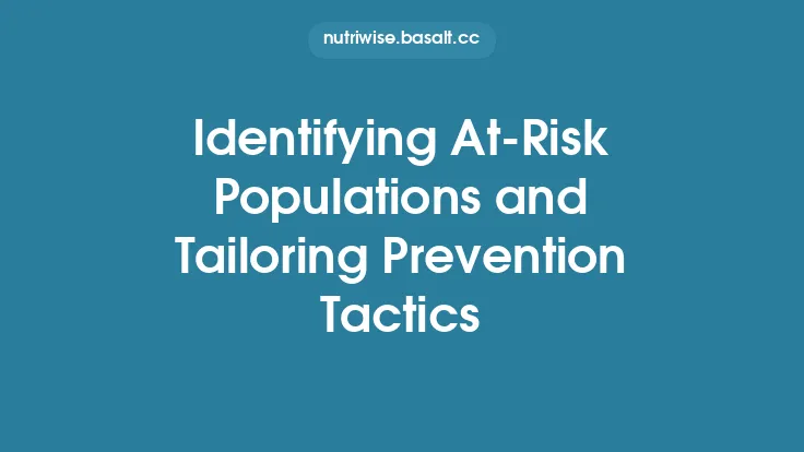 Identifying At‑Risk Populations and Tailoring Prevention Tactics Thumbnail