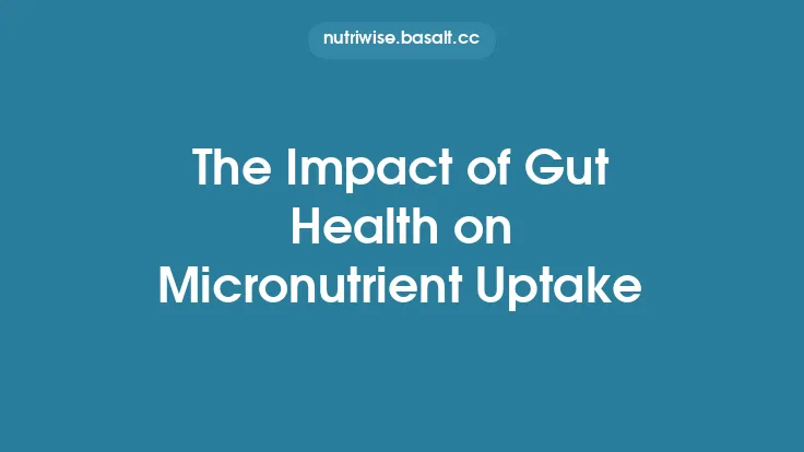 The Impact of Gut Health on Micronutrient Uptake Thumbnail