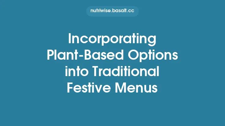 Incorporating Plant-Based Options into Traditional Festive Menus Thumbnail