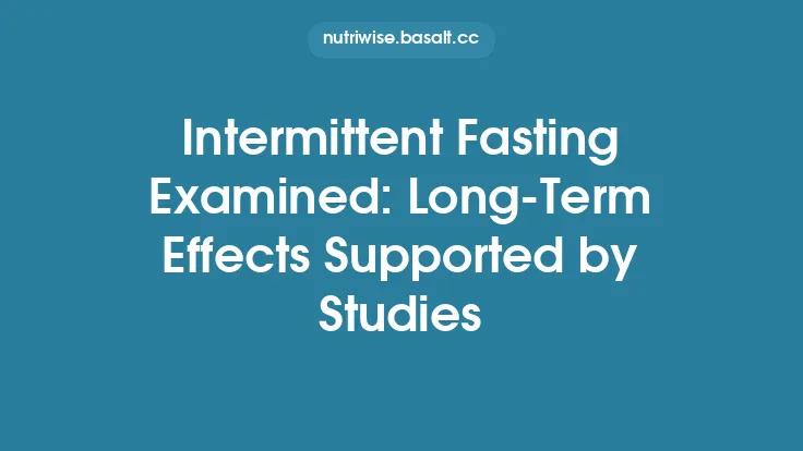 Intermittent Fasting Examined: Long‑Term Effects Supported by Studies Thumbnail