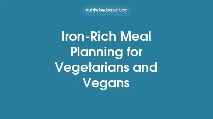 Iron‑Rich Meal Planning for Vegetarians and Vegans Thumbnail