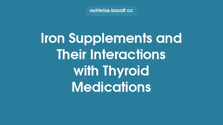 Iron Supplements and Their Interactions with Thyroid Medications Thumbnail