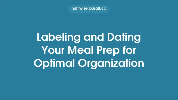 Labeling and Dating Your Meal Prep for Optimal Organization Thumbnail