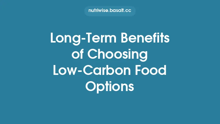 Long‑Term Benefits of Choosing Low‑Carbon Food Options Thumbnail