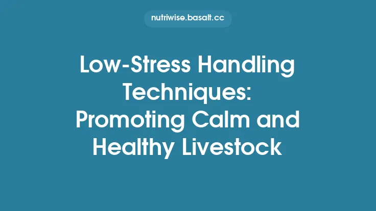 Low‑Stress Handling Techniques: Promoting Calm and Healthy Livestock Thumbnail