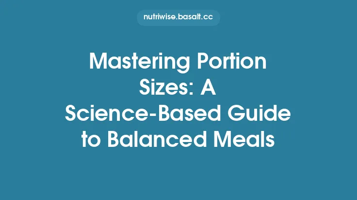 Mastering Portion Sizes: A Science‑Based Guide to Balanced Meals Thumbnail