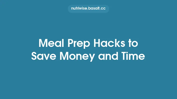 Meal Prep Hacks to Save Money and Time Thumbnail
