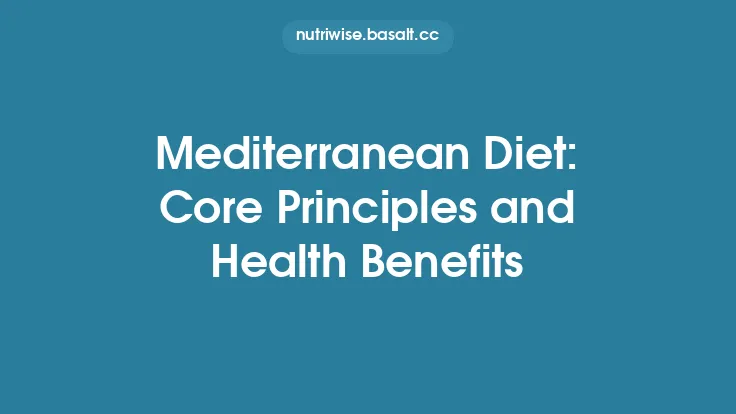Mediterranean Diet: Core Principles and Health Benefits Thumbnail