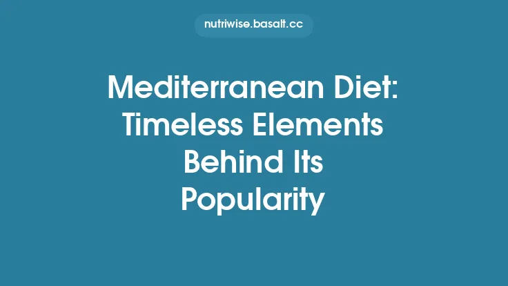 Mediterranean Diet: Timeless Elements Behind Its Popularity Thumbnail