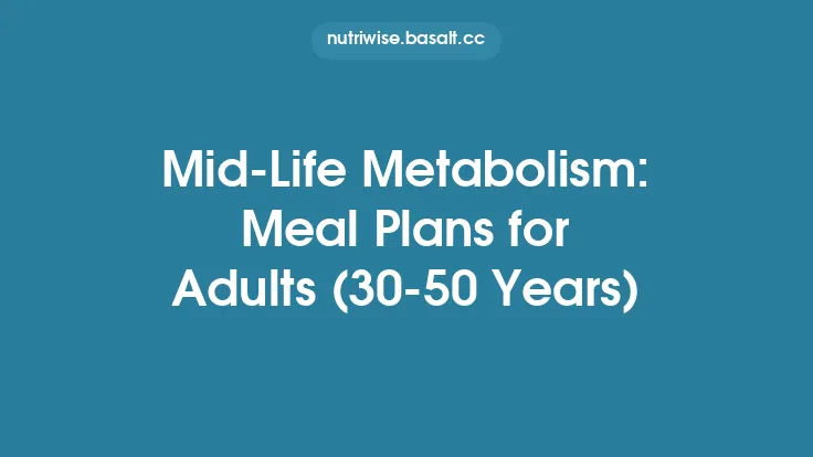 Mid‑Life Metabolism: Meal Plans for Adults (30‑50 Years) Thumbnail