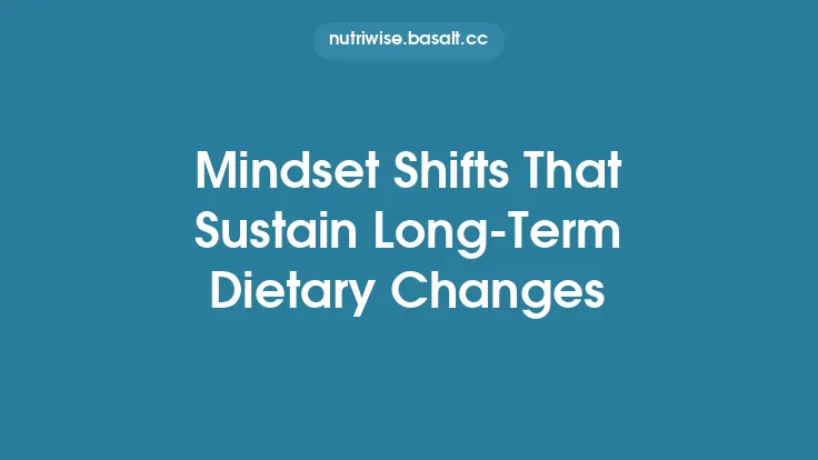 Mindset Shifts That Sustain Long‑Term Dietary Changes Thumbnail